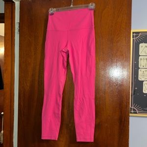 Lululemon Sonic Pink Align Leggings 25” inseam BRAND NEW soft hot pink tight